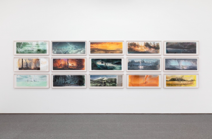 刘海辰个展“16:9风云无尽”现场,星空间
刘海辰个展“16:9风云无尽”现场,星空间