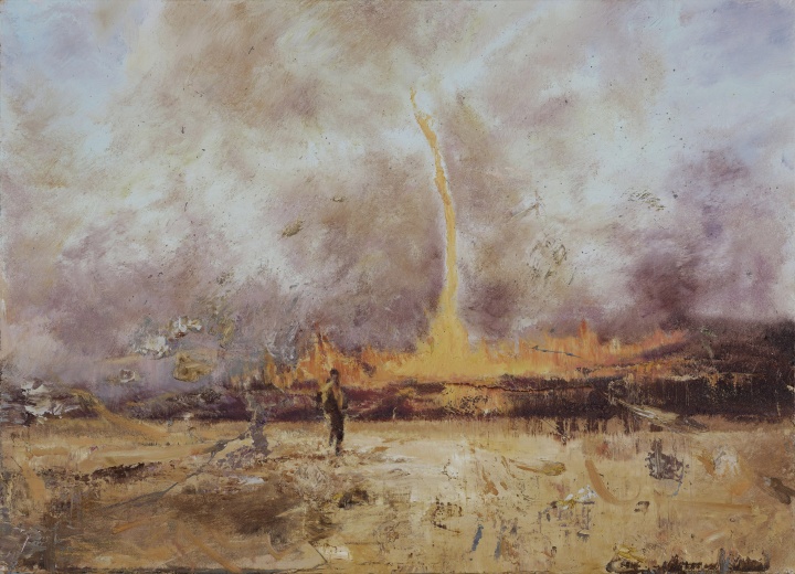 《荒野》 65×90cm 布面油画 2020
《荒野》 65×90cm 布面油画 2020