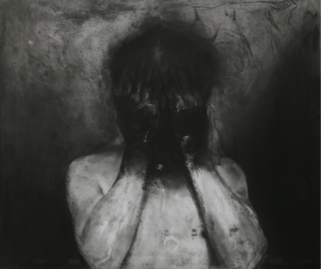《肖像》50×65cm 铜版 2015
《肖像》50×65cm 铜版 2015