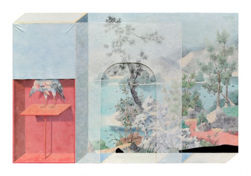 《近远》 120x180cm 纸浆水墨 2020
《近远》 120x180cm 纸浆水墨 2020