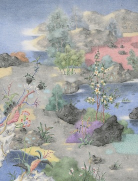 《诸野之孤》 150x115cm 纸本设色 2021
《诸野之孤》 150x115cm 纸本设色 2021