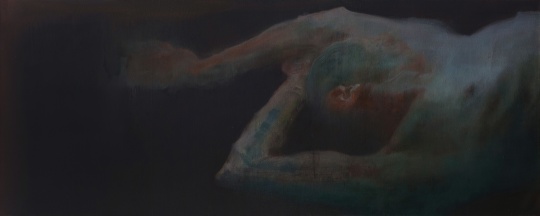 《我是你背后的镜子》 80x200cm 布面油画 2020
《我是你背后的镜子》 80x200cm 布面油画 2020