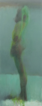 《绿》 200x80cm 布面油画 2019 《绿》 200x80cm 布面油画 2019