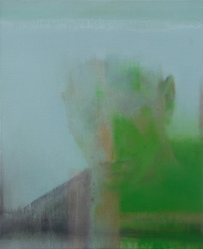 《绿色的密度》 80x65cm 布面油画 2021
《绿色的密度》 80x65cm 布面油画 2021