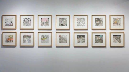 余霁作品展览现场
余霁作品展览现场