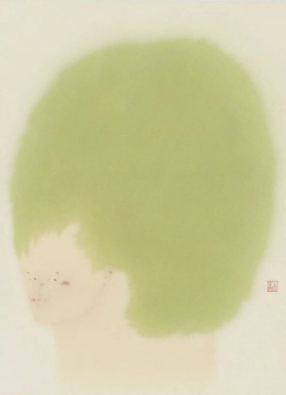 李戬 《少年K》 56×41cm 纸本设色 2020
李戬 《少年K》 56×41cm 纸本设色 2020