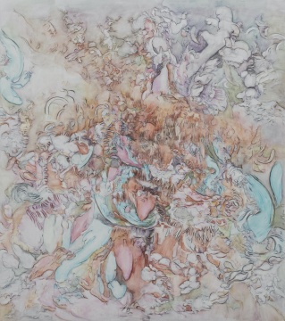 梁伟 《无限使用》 180×160cm 布面丙烯,水墨,水溶笔 2021
梁伟 《无限使用》 180×160cm 布面丙烯,水墨,水溶笔 2021
