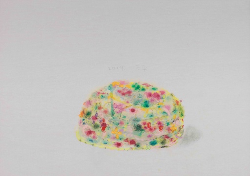 《花帽子-4 》 29.7x42cm 木板丙烯 2019
《花帽子-4 》 29.7x42cm 木板丙烯 2019