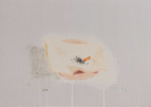 《烟蒂-1 》29.7x42cm 木板丙烯 2020
《烟蒂-1 》29.7x42cm 木板丙烯 2020