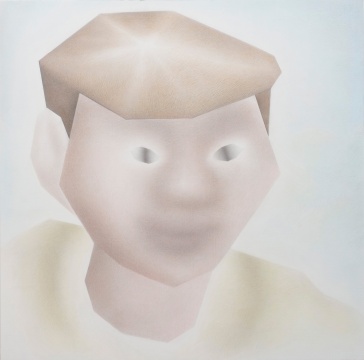 《肖像11》 75x75cm 铝板上纸本石墨 2021
《肖像11》 75x75cm 铝板上纸本石墨 2021