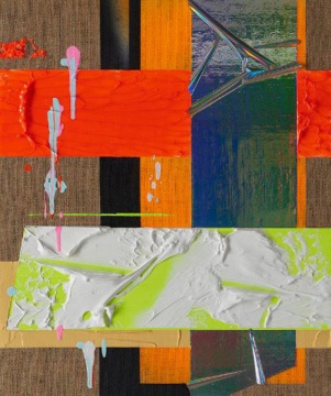 《⽆题(57789)》 67×56cm 布面混合媒介 2020
《⽆题(57789)》 67×56cm 布面混合媒介 2020