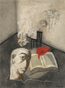 张晓刚 《深渊集系列》53×39cm 布面油画 1990 ©艺术家和灿艺术中心
张晓刚 《深渊集系列》53×39cm 布面油画 1990 ©艺术家和灿艺术中心