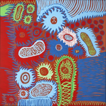 草间弥生 《我所爱的一切》 194×194 cm 布面丙烯 2013 © YAYOI KUSAMA 大田秀则画廊
草间弥生 《我所爱的一切》 194×194 cm 布面丙烯 2013 © YAYOI KUSAMA 大田秀则画廊
