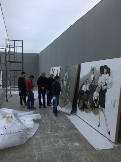 2019年“退步”陈丹青个展 布展现场 当代唐人艺术中心(北京)
2019年“退步”陈丹青个展 布展现场 当代唐人艺术中心(北京)