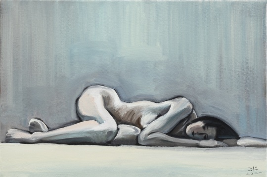 《引力场(二)》 20x30cm 布面油画 2021
《引力场(二)》 20x30cm 布面油画 2021
