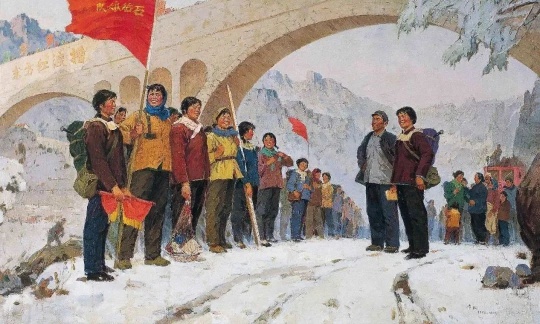 转战太行 150cm×250cm 1977 亚麻布油画 马常利 广州华艺廊藏
转战太行 150cm×250cm 1977 亚麻布油画 马常利 广州华艺廊藏
