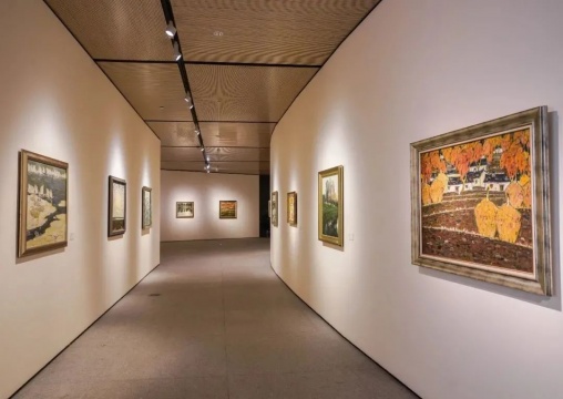 “山河情——马常利油画艺术展”现场
“山河情——马常利油画艺术展”现场
