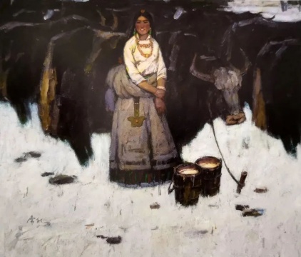 高原情 100cmX120cm 1980 亚麻布油画 马常利 中国美术馆藏
高原情 100cmX120cm 1980 亚麻布油画 马常利 中国美术馆藏