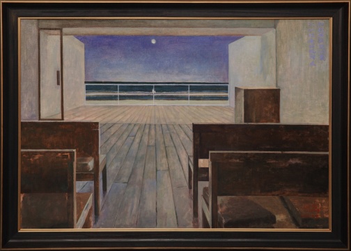 付蕊 《一首蓝色的诗 II》 80x120cm 布面油画 2020
付蕊 《一首蓝色的诗 II》 80x120cm 布面油画 2020