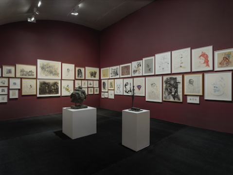 “乔治·康多:图像殿堂”展厅现场图——素描陈列室,龙美术馆(西岸馆),2021,摄影:JJYPHOTO
“乔治·康多:图像殿堂”展厅现场图——素描陈列室,龙美术馆(西岸馆),2021,摄影:JJYPHOTO