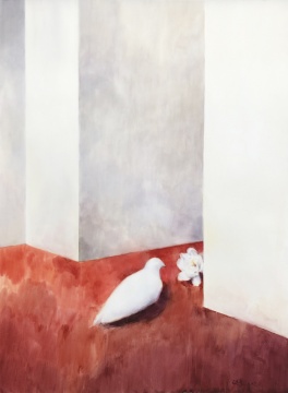 《模棱》 110 x 150cm 纸本水彩 2021
《模棱》 110 x 150cm 纸本水彩 2021