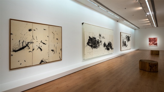 展览现场,黄锐的水墨实验
展览现场,黄锐的水墨实验