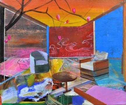 尹朝宇,《强音》,2021,布面丙烯综合,50X60 cm,作品由 Art-L Gallery 提供
尹朝宇,《强音》,2021,布面丙烯综合,50X60 cm,作品由 Art-L Gallery 提供
