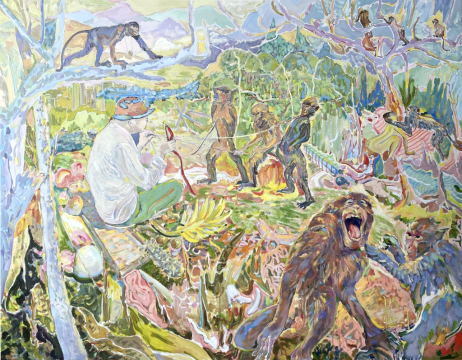 《上午》140×180cm 布面油画 2021
《上午》140×180cm 布面油画 2021