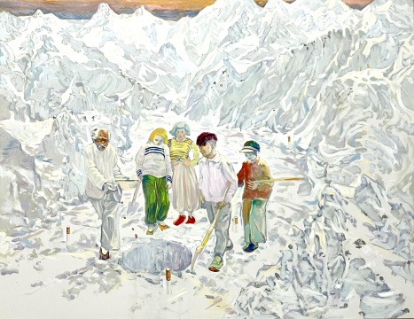 《天山》140×180 布面油画 2021 《天山》140×180 布面油画 2021