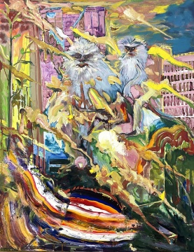 《英雄少年》120×90cm 布面油画 2021
《英雄少年》120×90cm 布面油画 2021