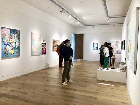 《传说——吴啸海作品展》展览现场
《传说——吴啸海作品展》展览现场