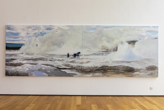 刘海辰与合作伙伴minicloak的作品展览现场 刘海辰与合作伙伴minicloak的作品展览现场