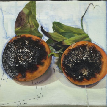 马文婷 《坏东西》之一 布面油画 80x80cm 2019
马文婷 《坏东西》之一 布面油画 80x80cm 2019