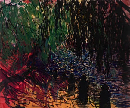 刘彦瑢《玉渊潭》布面油画 200x240cm 2021
刘彦瑢《玉渊潭》布面油画 200x240cm 2021