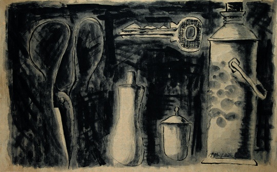 毛旭辉 《日常史诗·物语》 51×79cm 纸本水墨 1996 毛旭辉 《日常史诗·物语》 51×79cm 纸本水墨 1996