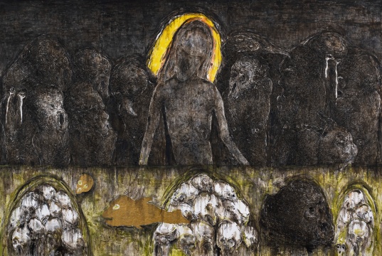 董重 《夜宴图3 》 120X180cm 布面油彩 2019
董重 《夜宴图3 》 120X180cm 布面油彩 2019