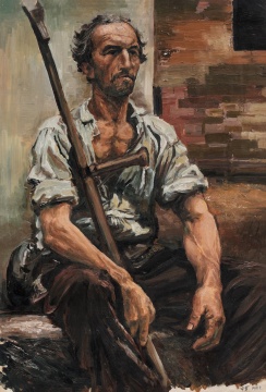 《无题》 54 × 36 cm 纸本油画 1983
《无题》 54 × 36 cm 纸本油画 1983