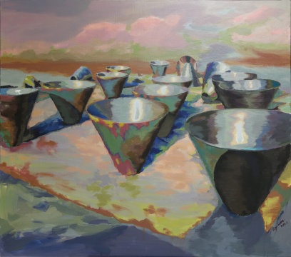 李易纹《气旋》170×150cm 布面丙烯 2021
李易纹《气旋》170×150cm 布面丙烯 2021
