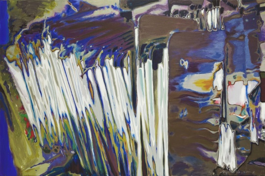 李易纹《谐振》180×120cm 布面丙烯 2021
李易纹《谐振》180×120cm 布面丙烯 2021