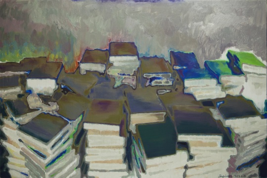 李易纹《多余的知识》180×120cm 布面丙烯 2021
李易纹《多余的知识》180×120cm 布面丙烯 2021