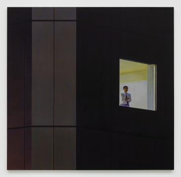 《熟悉的夜 》166×170 cm 布面丙烯 2019

图片由艺术家和空白空间提供

