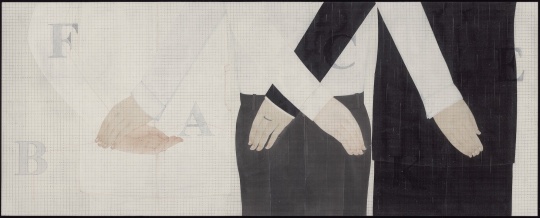 毕晓慧《FACE&BACK》114x47cm 绢本设色2021
毕晓慧《FACE&BACK》114x47cm 绢本设色2021
