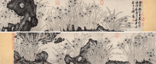 陈淳 《水仙图》
手卷 水墨纸本
26×240.5 cm.


