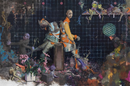 乔纳斯·博格特（b.1969，德国） 
《一瞥（双联作）》  
布面油画 
240×360 cm 
2020


