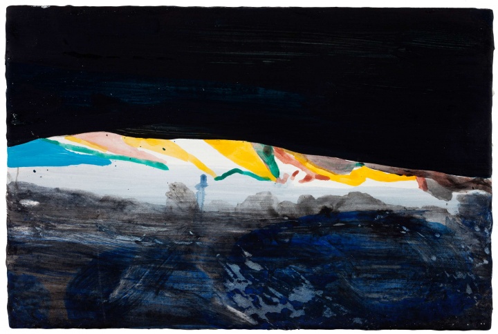 刘商英《阿里雪山》 20×30cm 木板丙烯 2013 刘商英《阿里雪山》 20×30cm 木板丙烯 2013