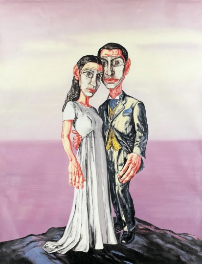 《A系列之三：婚礼》   296×231cm 布面油画 2001

成交价：4025万元

2011保利北京春拍
