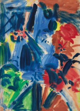 吴大羽《无题125》53×38.2cm 布面油彩 约1980年