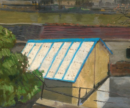 王兴伟《窗外风景》50×60cm 布面油彩 2006
