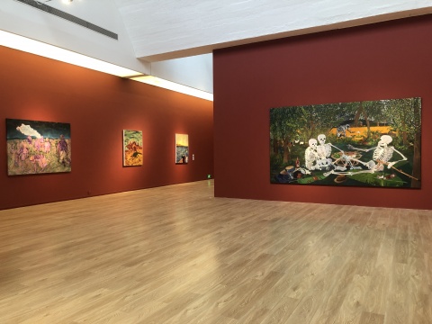 东南亚艺术群展“坠落”现场
东南亚艺术群展“坠落”现场
