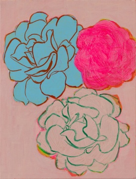 《花朵2021之八 》 30.5x23cm 布面丙烯 2021
《花朵2021之八 》 30.5x23cm 布面丙烯 2021